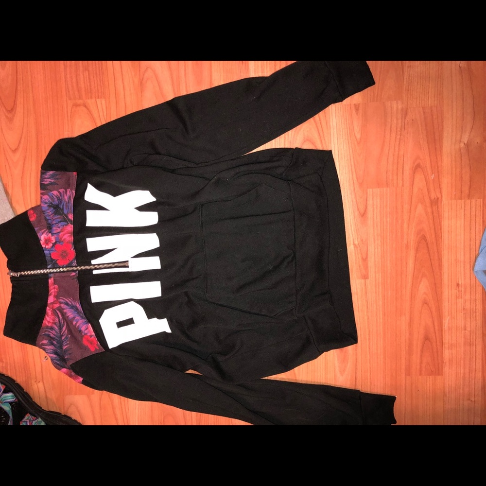 Pink half zip